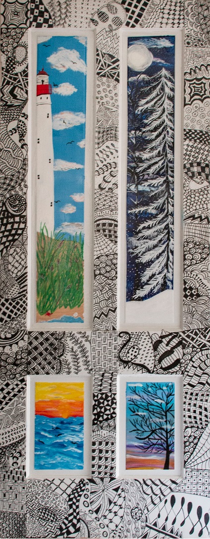 Painted Door by DOORS Artist Heather Baer