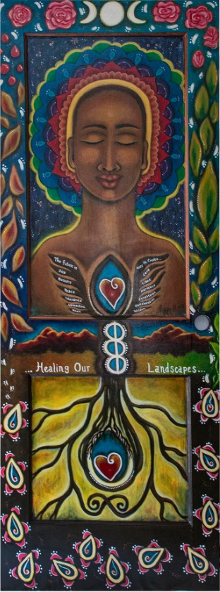 Painted Door by DOORS Artist Peggy Ann Davidoff