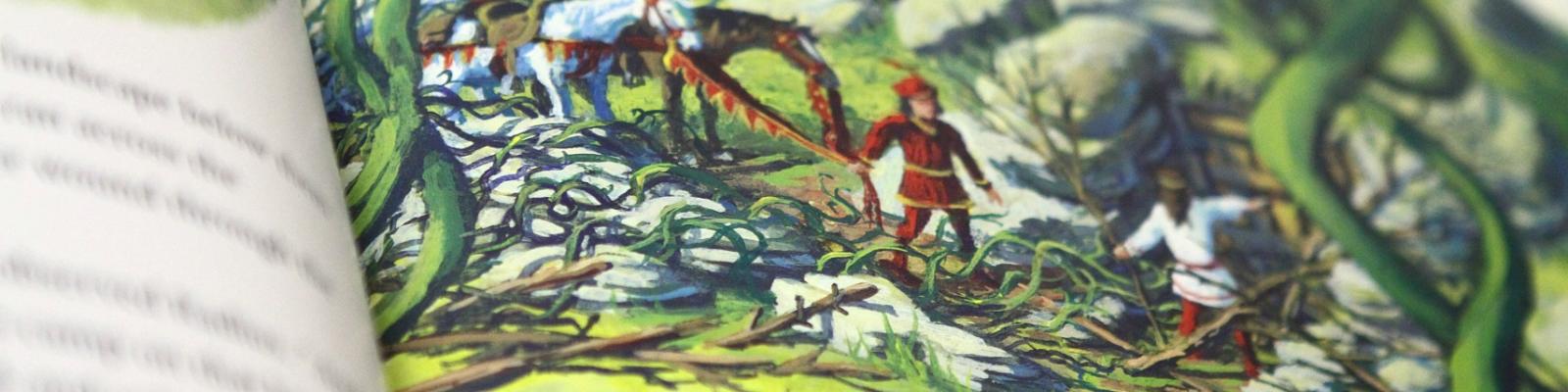 Wayne Geehan Illustration Illustrated book closeup