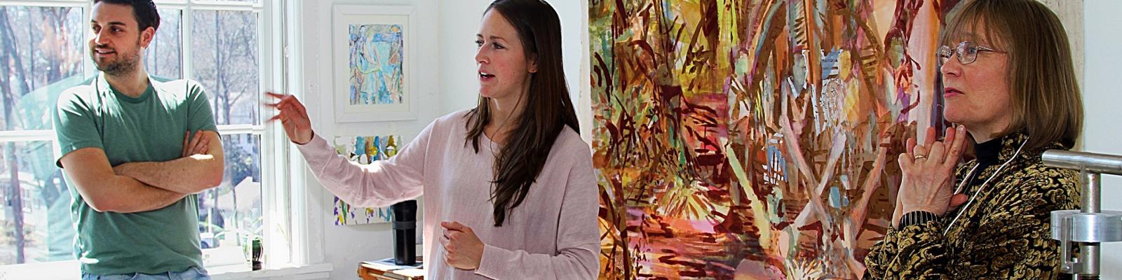 Elizabeth King artist talking about paintings Elizabeth King artist talking about paintings