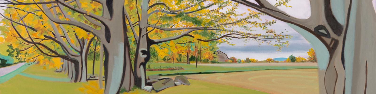 Painting of trees