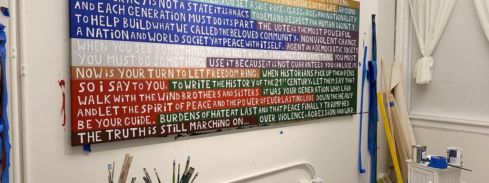 John Lewis Mural 2020 by Artcubator Artist Julia Cseko