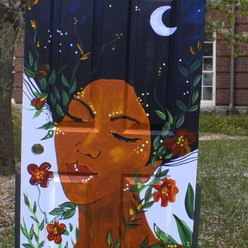 Madre Gaia artdoor by Nayda Cuevas 
