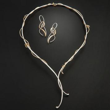 Silver jewelry necklace