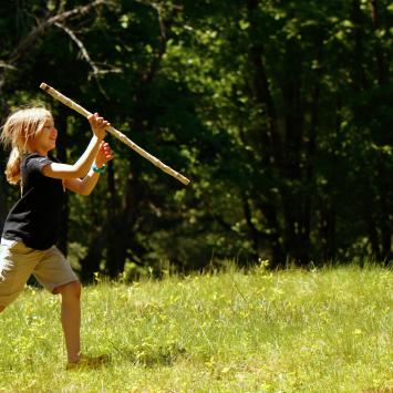 Tim Molokov Practicing with Hanbo Stick. By Pam Ellertson