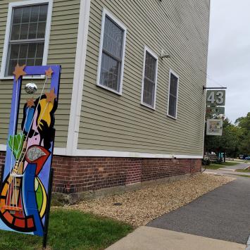 Painted Art Doors at Bradford Mill