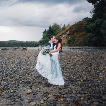 Wedding photo on beach